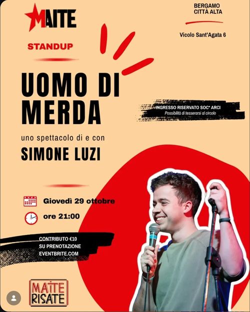 "Uomo di merda" con Simone Luzi