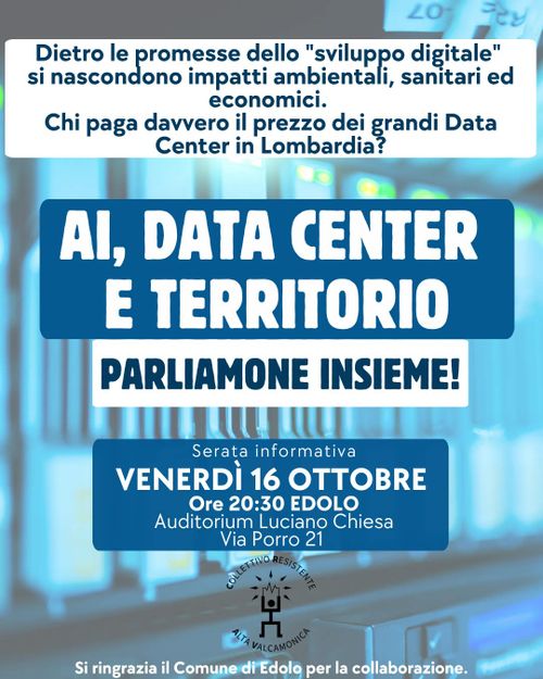 AI, Data center e Territorio