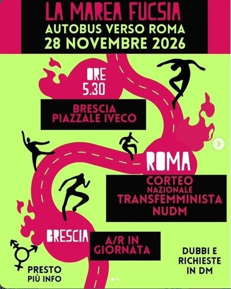 A ROMA IN PULLMAN CON NON UNA DI MENO BRESCIA