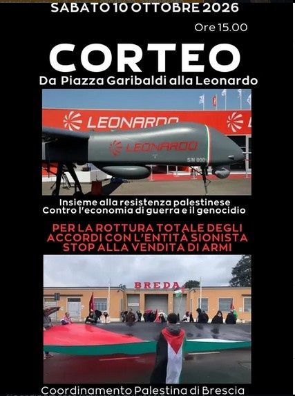 CORTEO da Piazza Garibaldi alla Leonardo