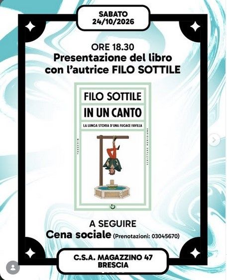 PRESENTAZIONE LIBRO + CENA SOCIALE