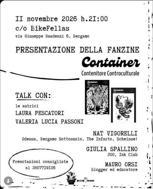 Presentazione della fanzine "Container" contenitore controculturale