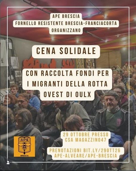 CENA SOLIDALE 
